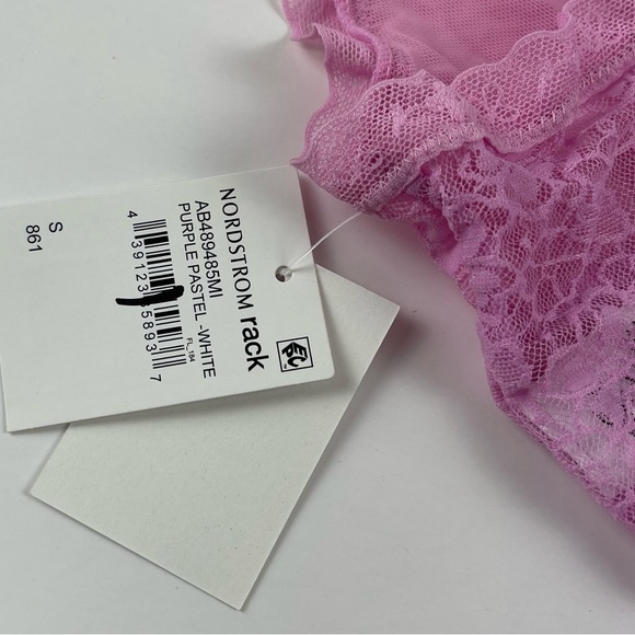 Abound Bralette Womens Small Pink Purple Lace Bra Pullover NWT NEW - Picture 5 of 7